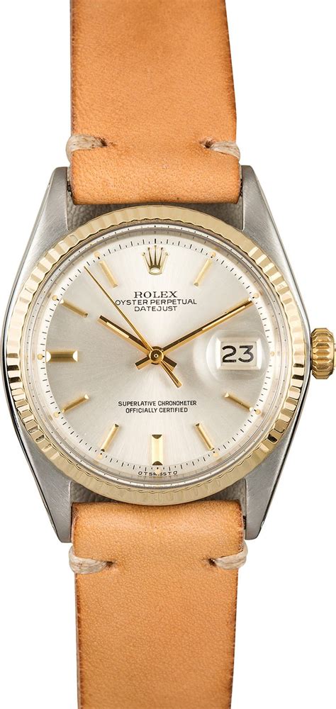 women's rolex with leather band|vintage rolex leather watch bands.